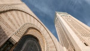 bottom view photography of buildings under blue sky,7 days tour from casablanca