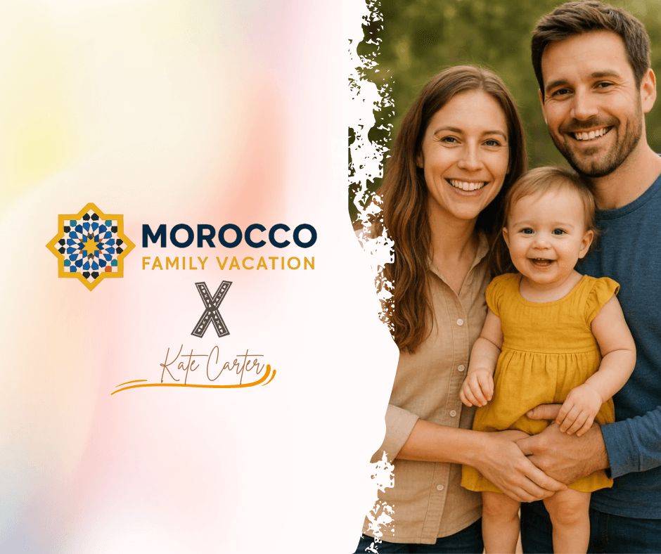 kate carter and morocco family vacation,kate carter