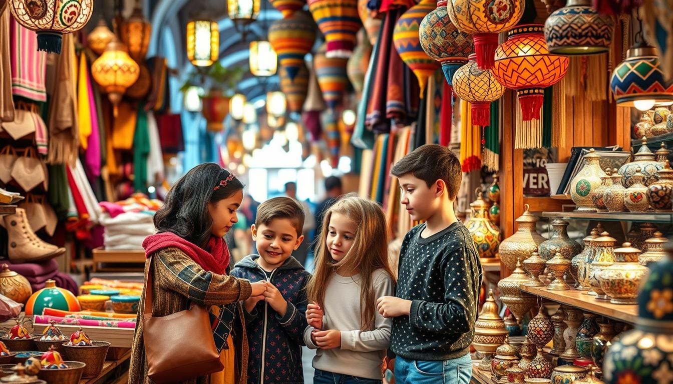 kids buying souvenirs