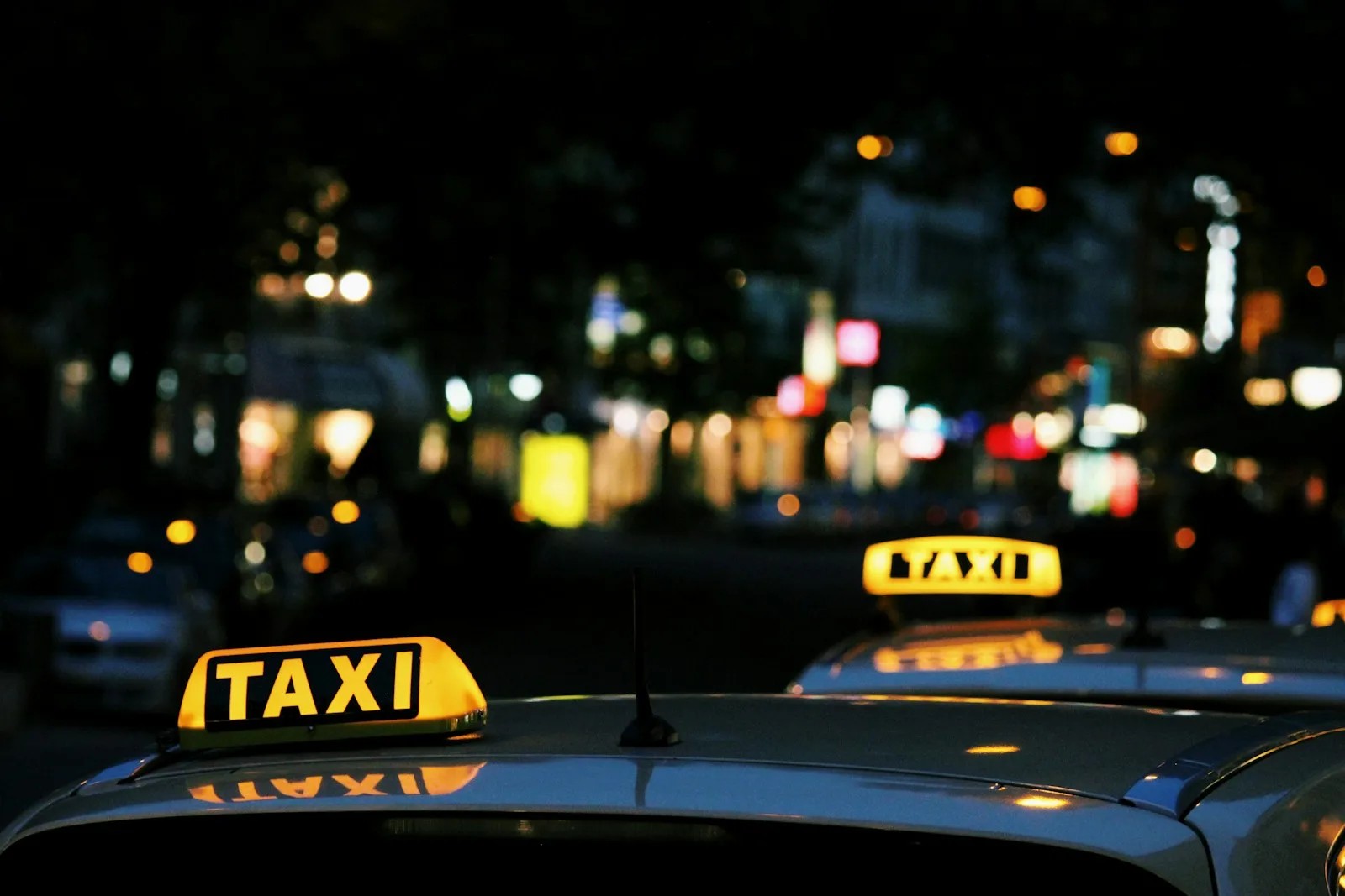 shallow focus photography of Taxi signage,How to get a Taxi in Marrakech