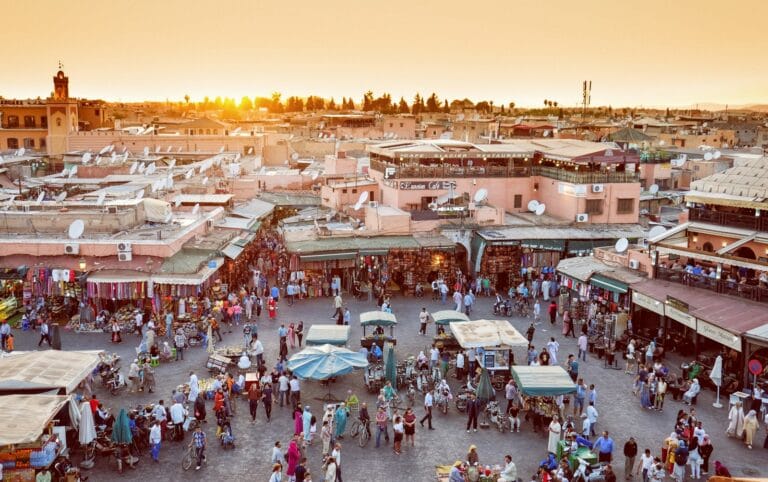 people walking on street during daytime.How Many Days in Marrakech Is Enough