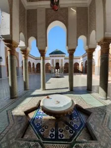 white and brown concrete table.weather in Morocco in September