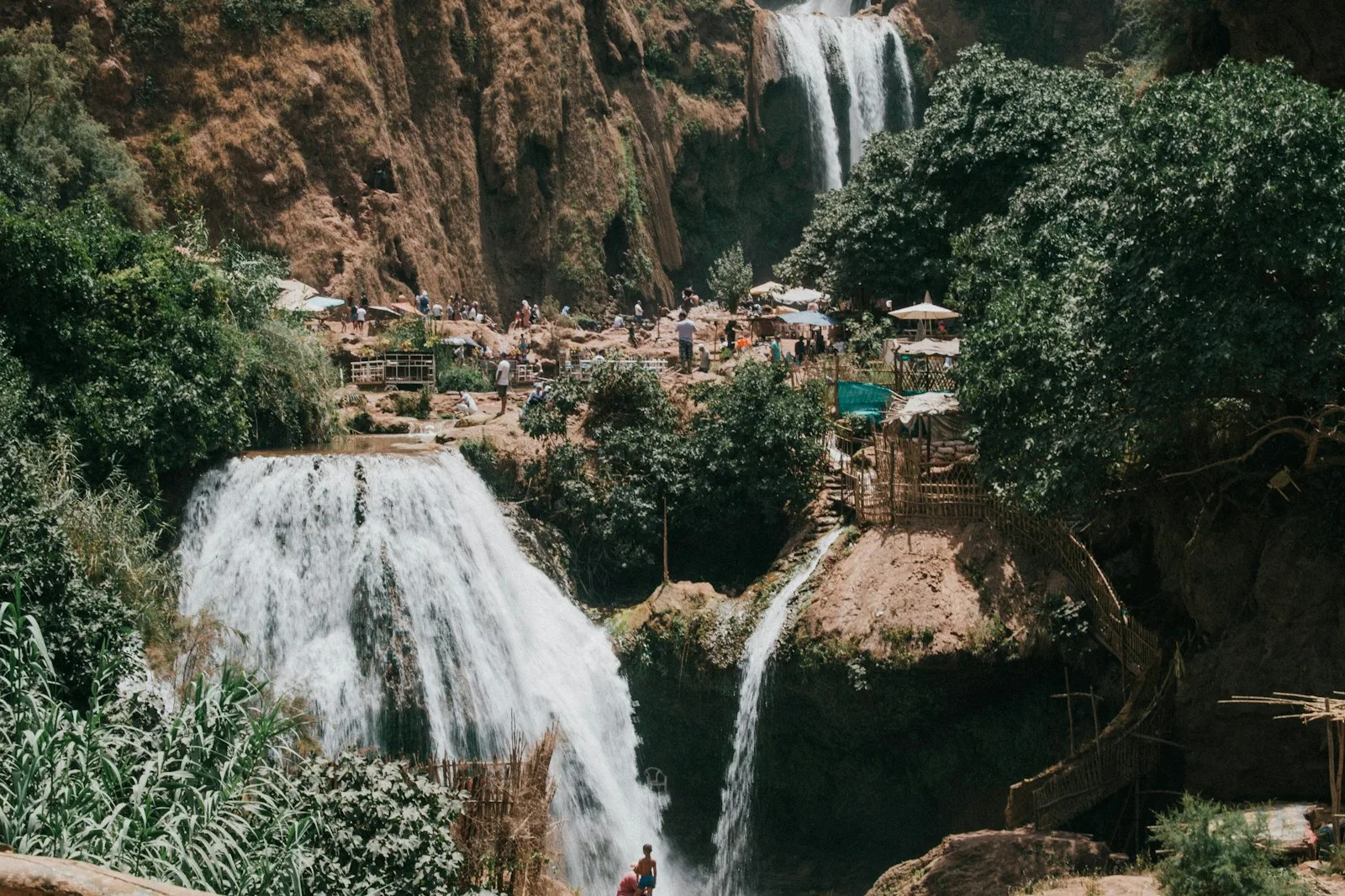 landscape photo of waterfalls,Tap Water in Morocco