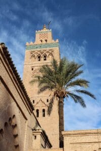 brown concrete building under blue sky during daytime.Marrakech or Casablanca