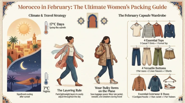What to Wear in Morocco in February for Ladies.February for Ladies