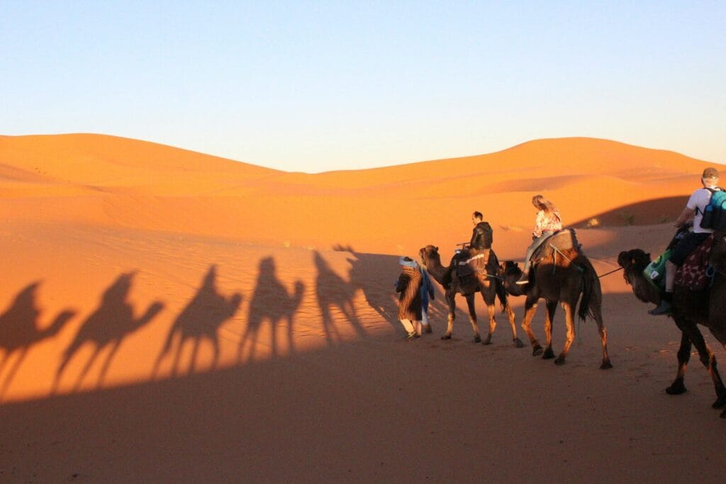 people riding camel on desert during daytime.2 Weeks in Morocco with Family