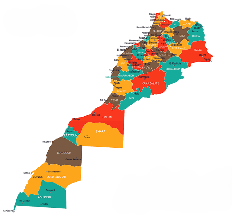 morocco family vacation . morocco map