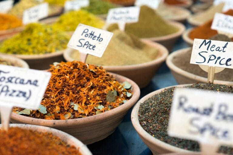 potato spice bowl.Moroccan Spice Blend