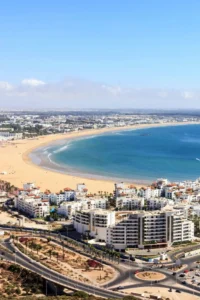 Agadir Beach.Best beaches in Morocco