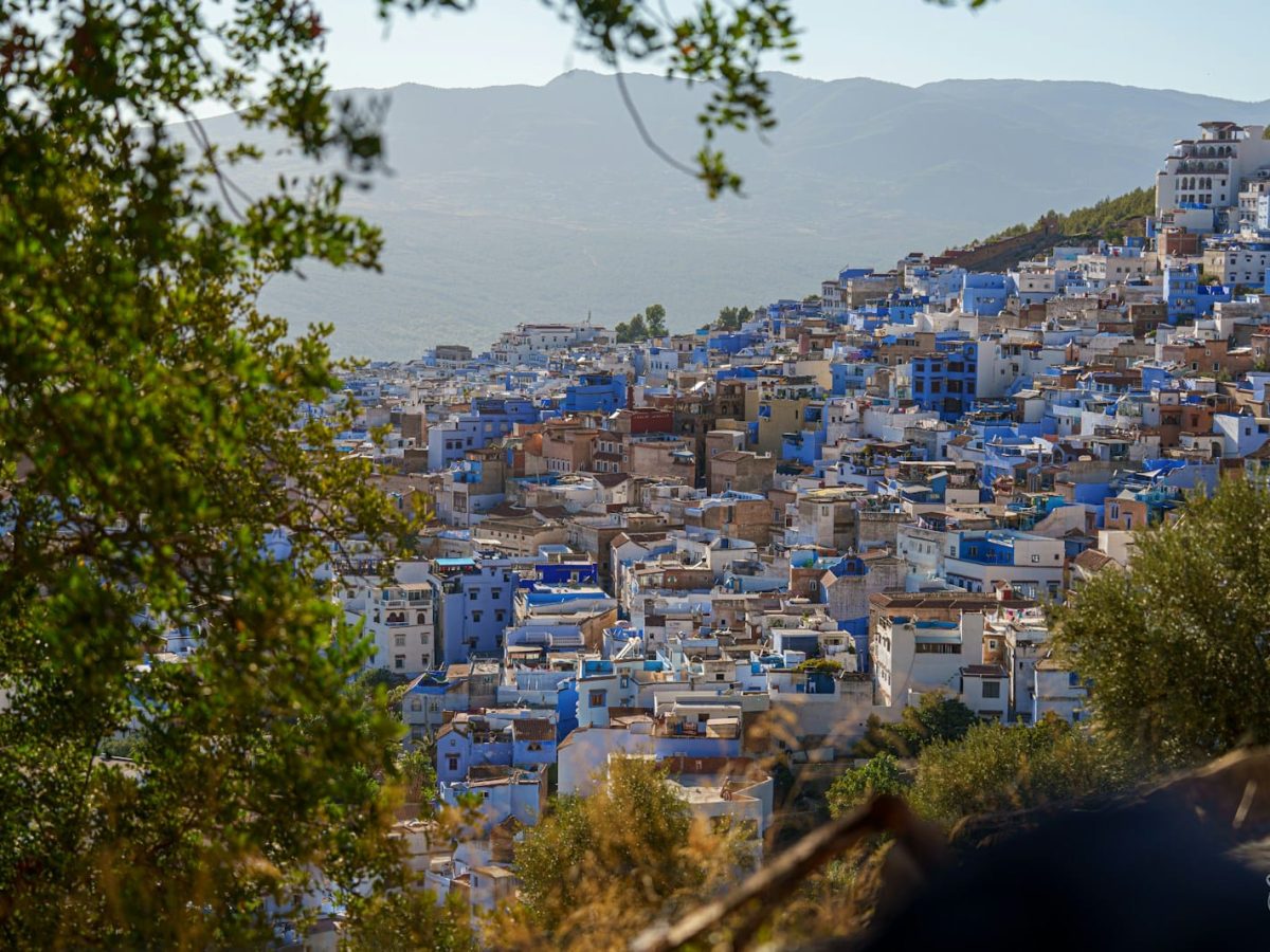 a view of a city from a hill,7 days tour from Tangier to Marrakech