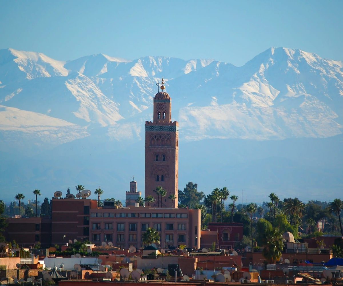 brown concrete building near mountain during daytime.5 days marrakech to merzouga tour