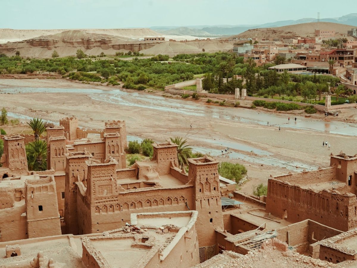 bird's eye view of town,9 days tour from casablanca